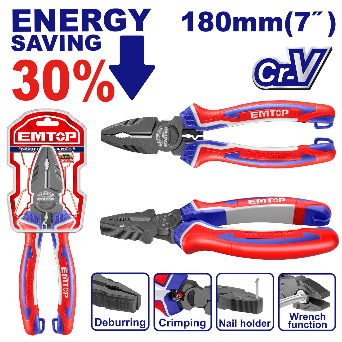 Pliers 7" for Hard Service - بنز 7" خدمة شاقة