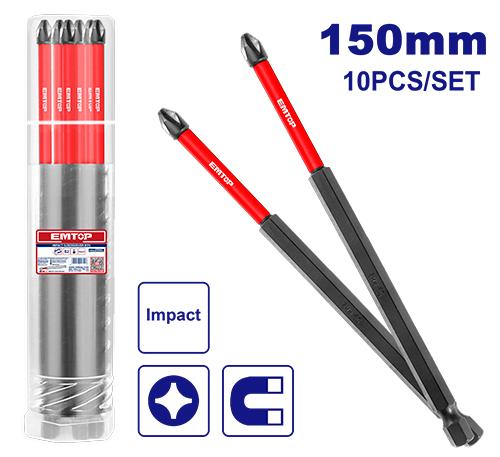 Long Impact Screwdriver Bit - لقمة صليبة طويلة