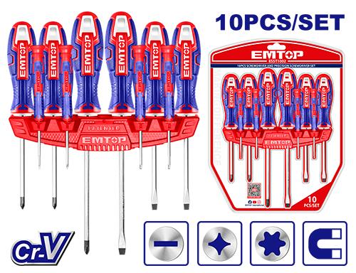 10 PCS Screwdriver Set - طقم مفكات 10 قطع